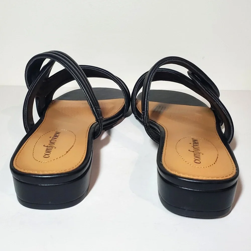 Comfortview Alona Mule Women's‎ Sandal Black US 8.5W/#09261